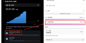 테더링 우회로 무제한 사용중인 것을 인증