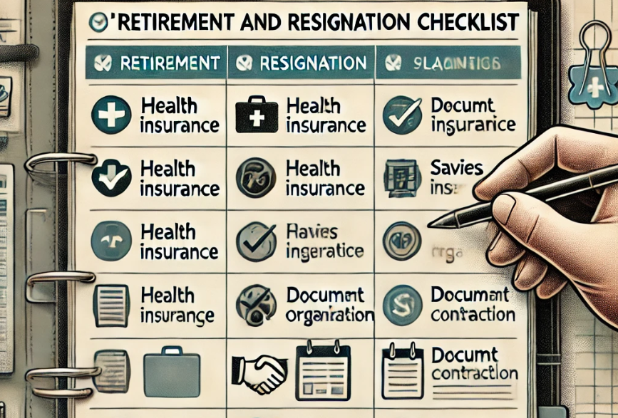 이직, 퇴사 체크리스트를 나타내는 사진