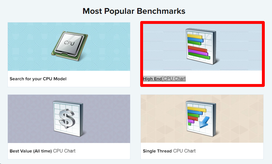 cpubenchmark.net 사이트에서 CPU 성능 비교하기